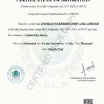 Company Registration Certification